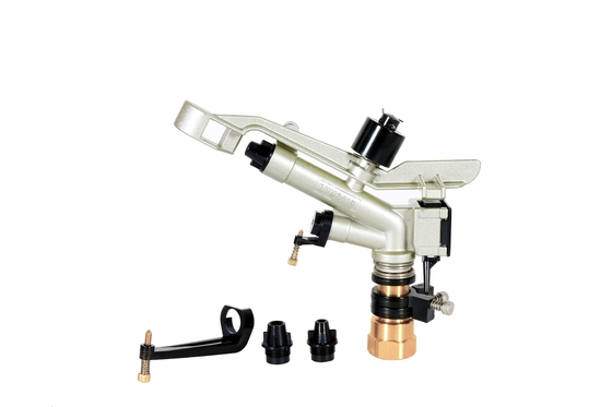 1'' Alüminyum Rainun Sprinkler taşınabilir sulama sistemi Çift nozzle