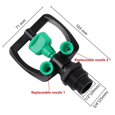 UV Direnci 3/4'' Bahçe Bitkileri Sulama İçin Su Sprinkleri